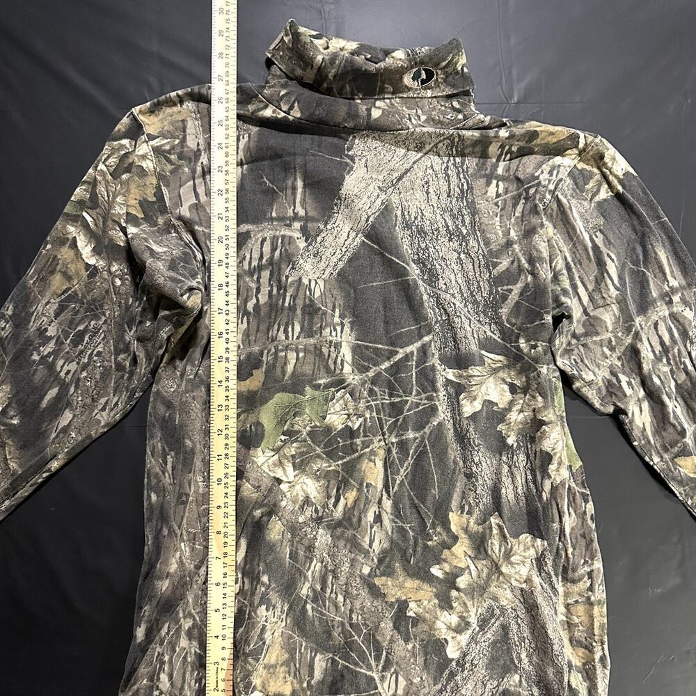 Mossy Oak Camo Turtleneck Shirt Mens Large Long Sleeve Hunting Realtree Style